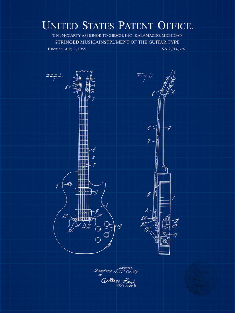 Les Paul Guitar | 1955 Guitar Patent