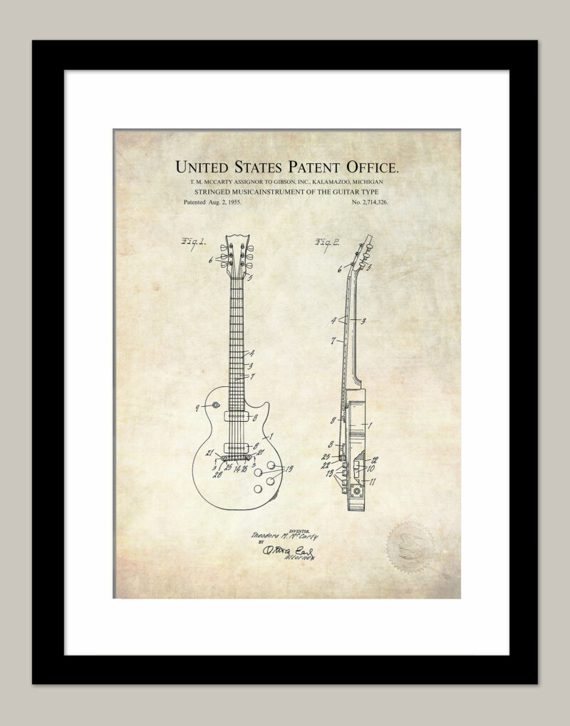Les Paul Guitar | 1955 Guitar Patent