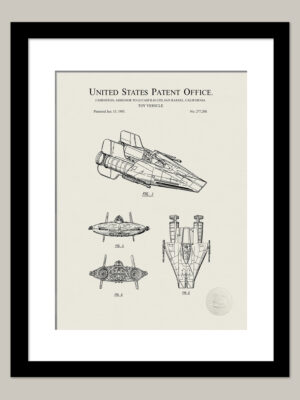 Lucasfilm Spacecraft Concept | 1985 Patent Print