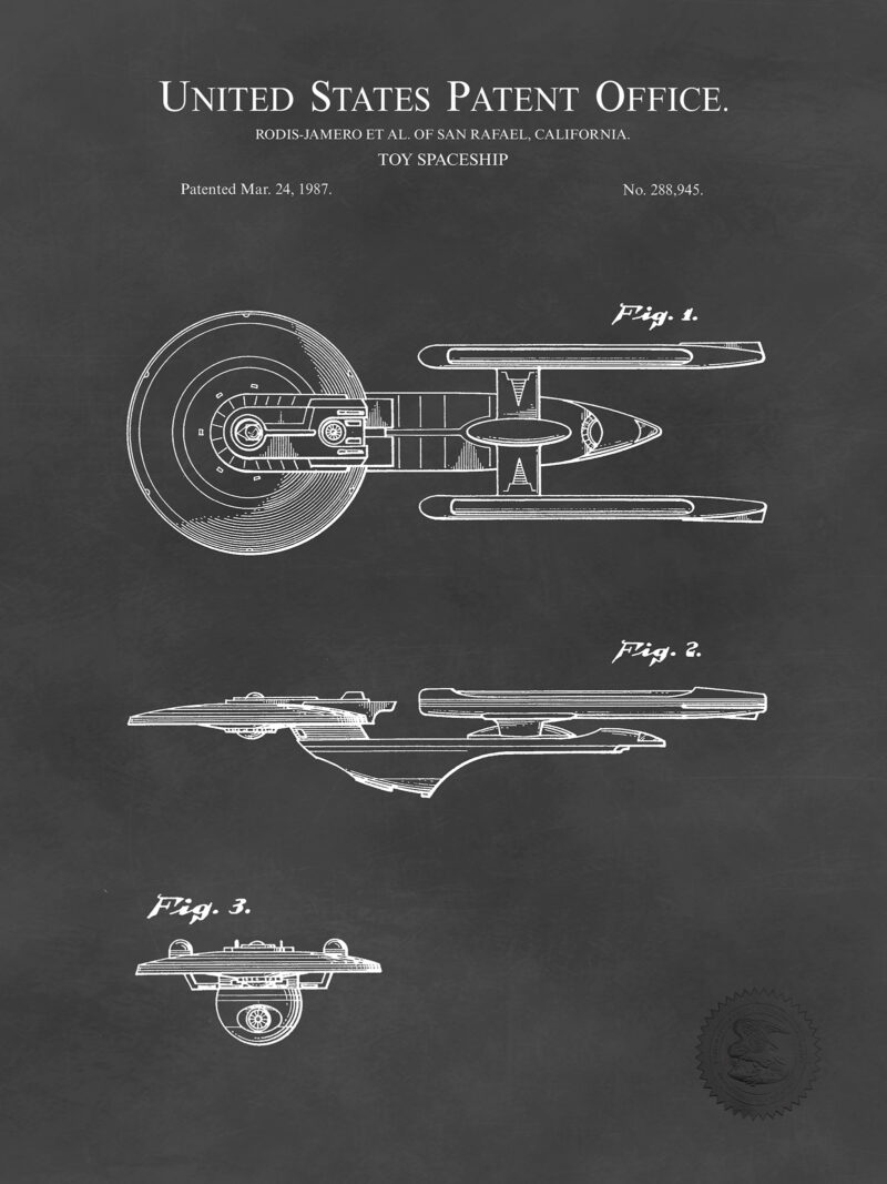 Enterprise Excelsior Class | 1987 Toy Spaceship Patent