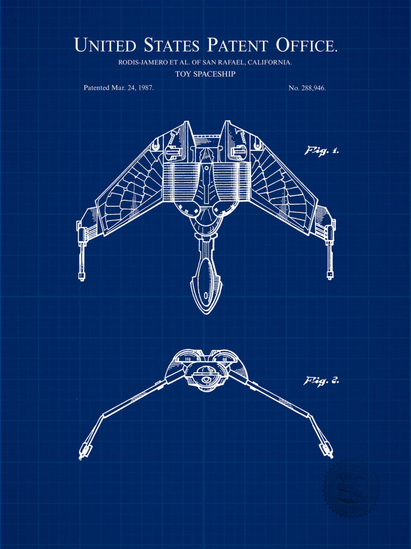 Bird of Prey Design | 1987 Star Trek Toy Patent