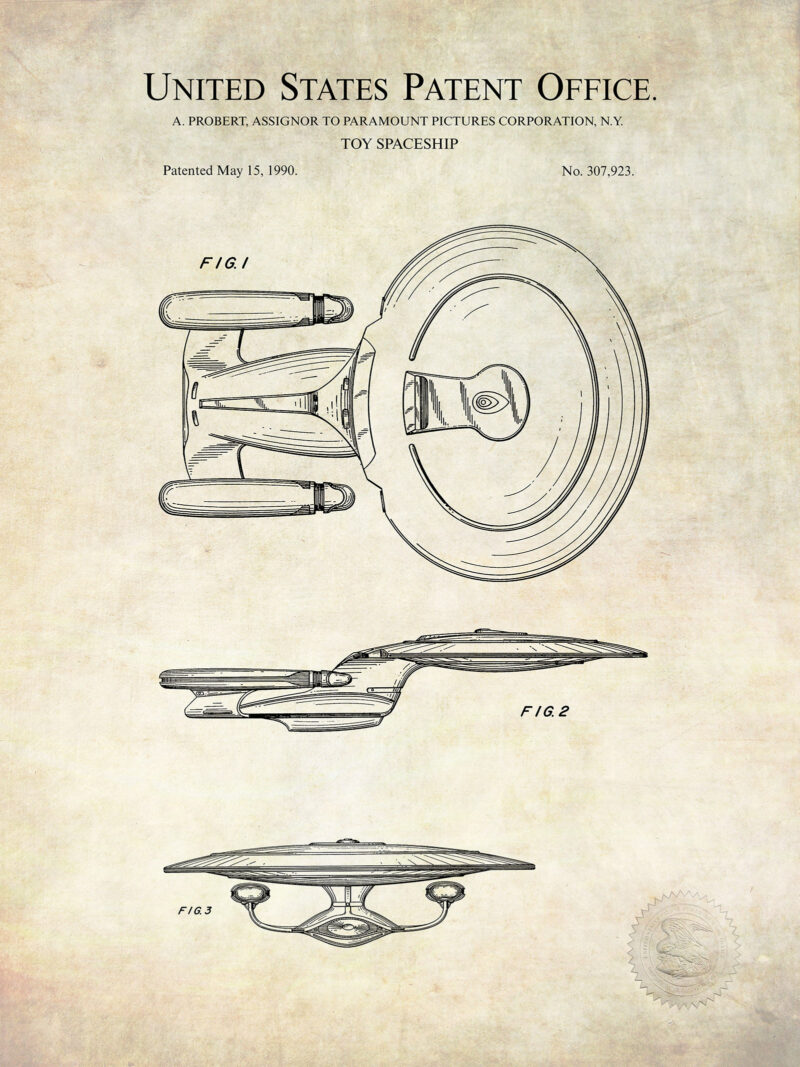 Enterprise Galaxy Class | 1990 Paramount Patent
