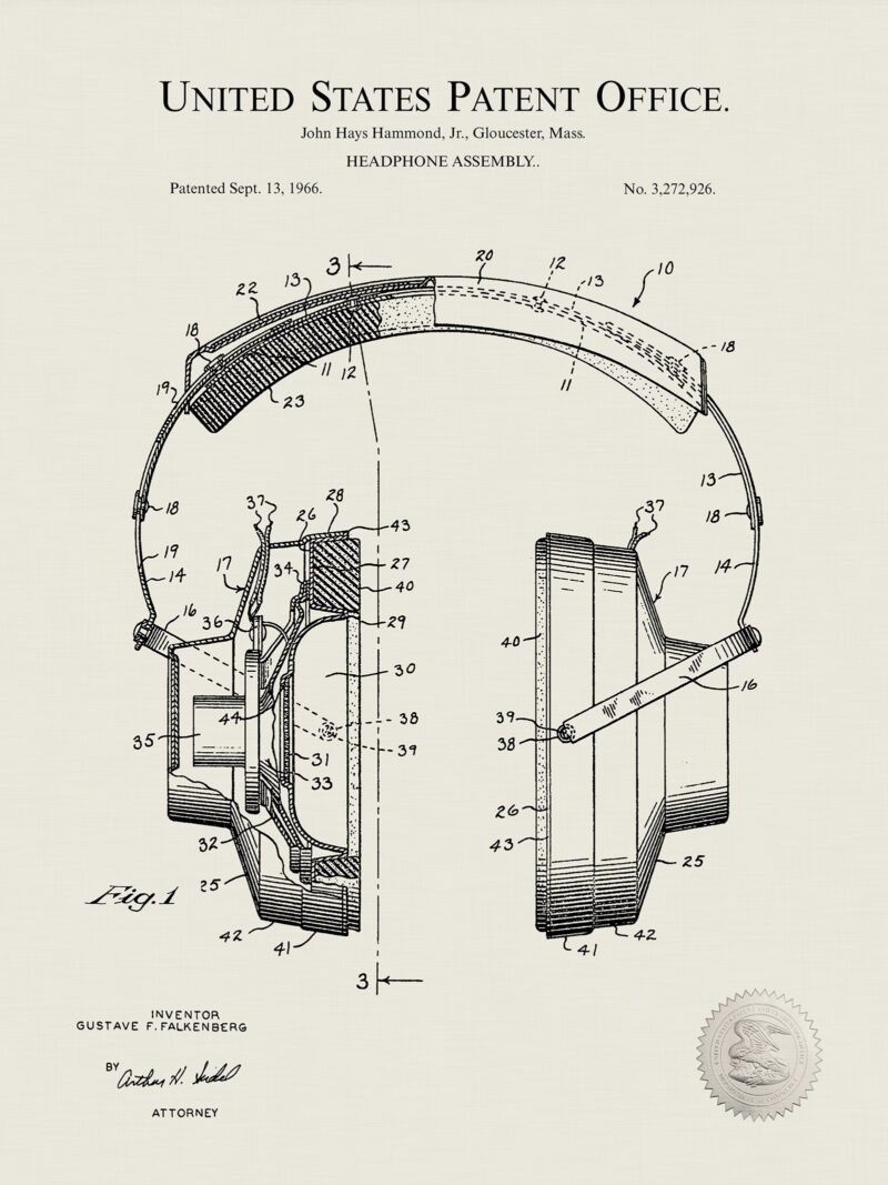 Music Studio Decor | Patent Print Set