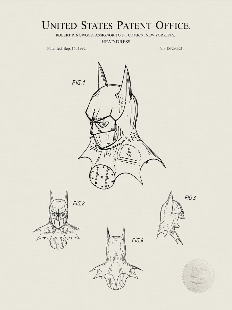 Superhero Head Dress | DC Comics Patent