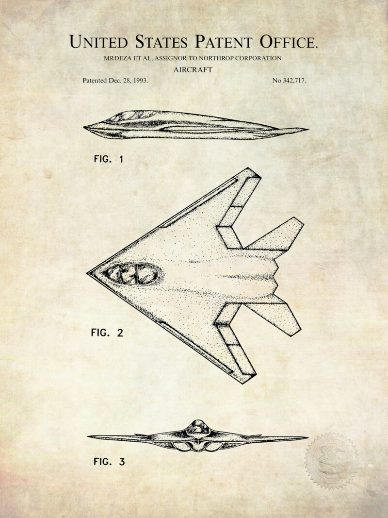 Northrop Stealth Jet | 1993 Patent