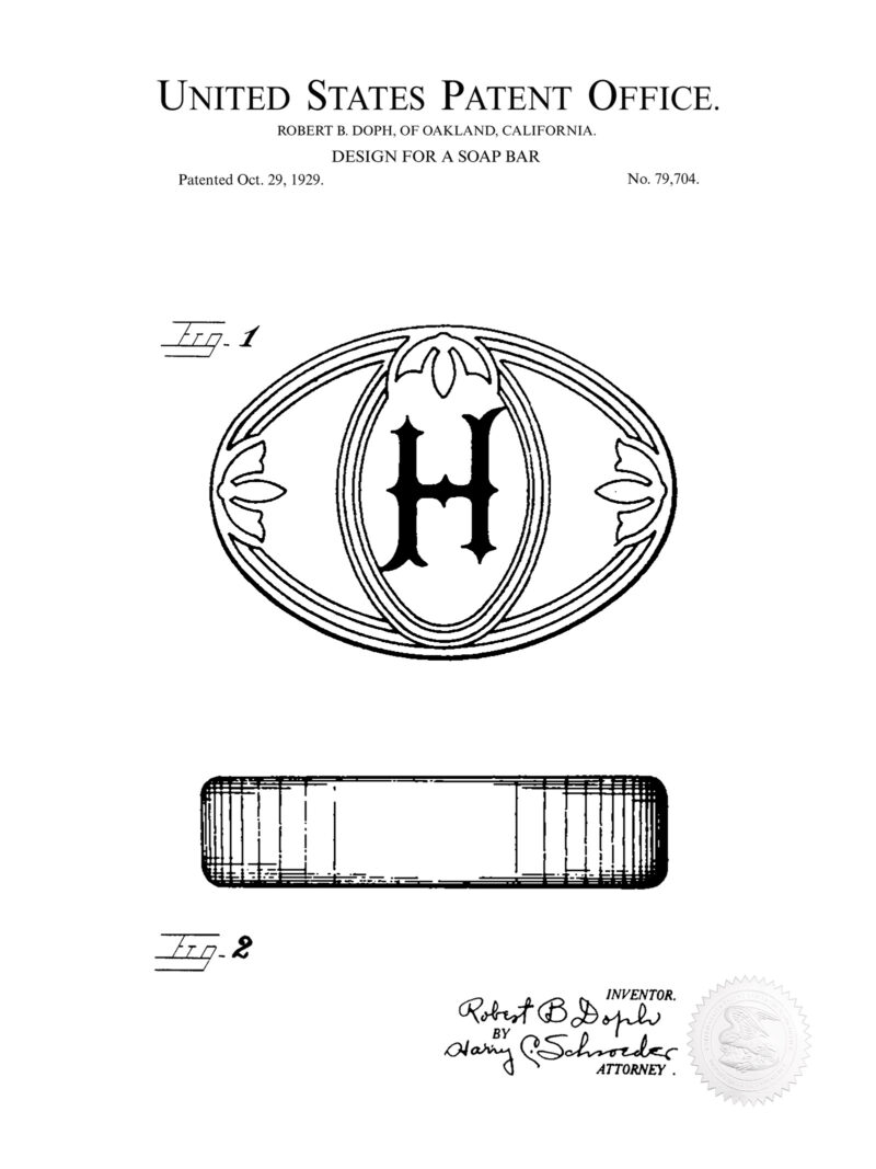 Vintage Soap Bar | 1875 Patent