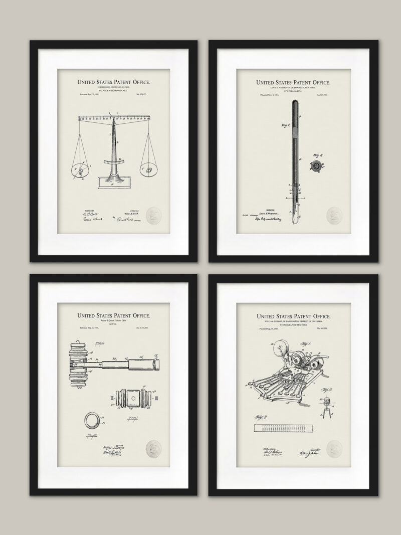 Law Collection | Court & Law Patent Prints