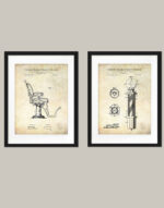 Barber Shop Prints | Vintage Patent Set