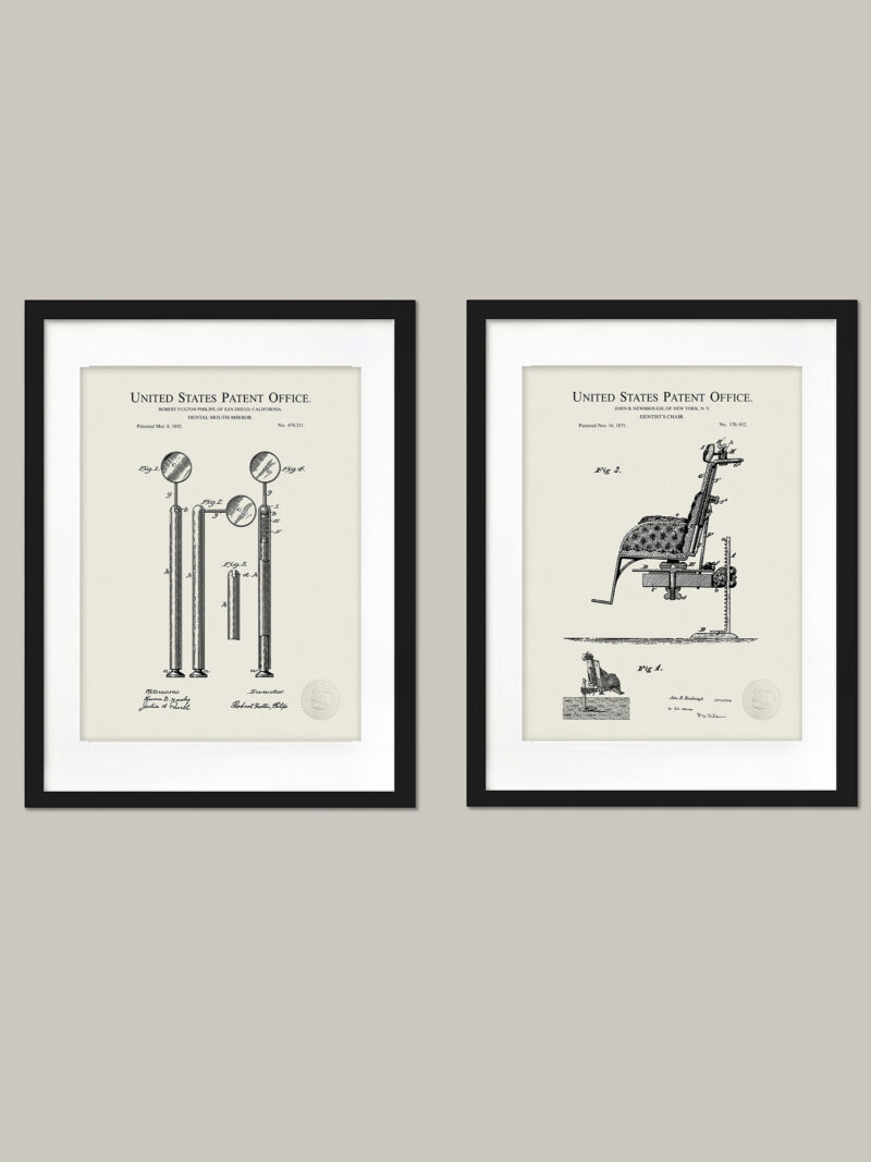 Vintage Dental Office Decor | Patent Prints