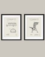 Vintage Schoolhouse Patent Prints