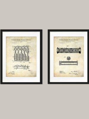 Vintage Educational Patent Prints