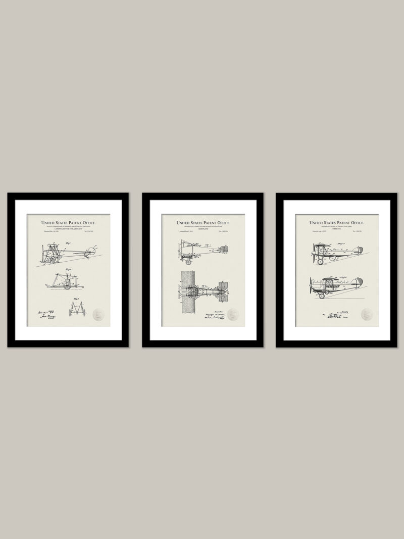 Early Biplane Prints | 1919-1925 Patents