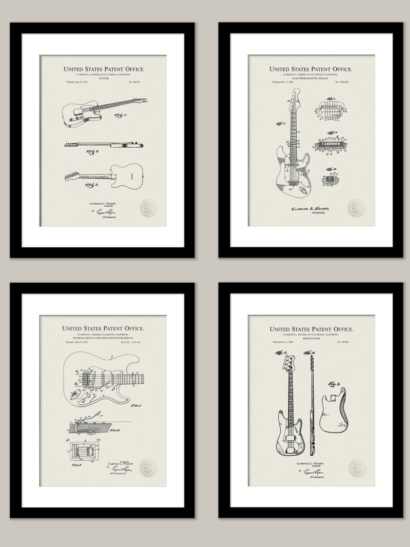 Classic Fender Guitar Patents