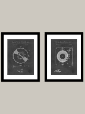 Vintage DJ Patent Prints Set