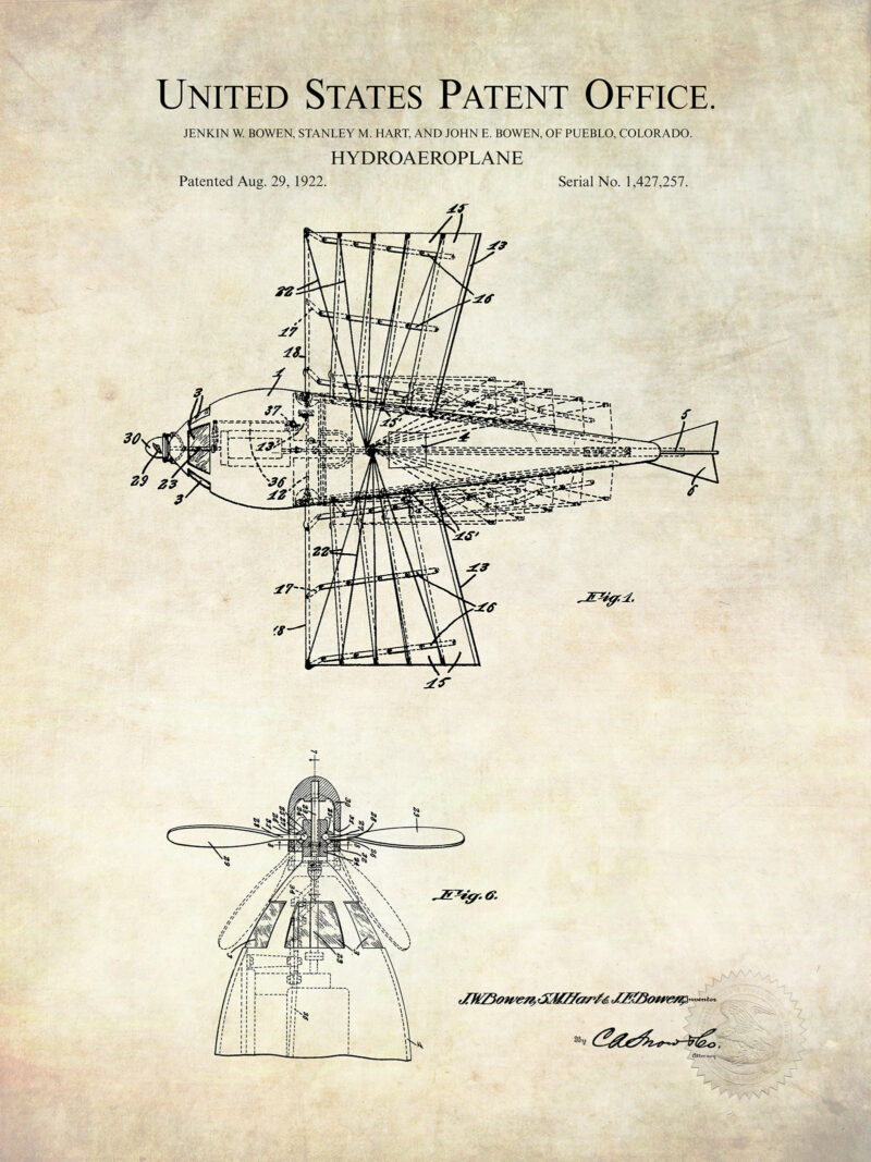 Hydroaeroplane Concept | 1922 Patent