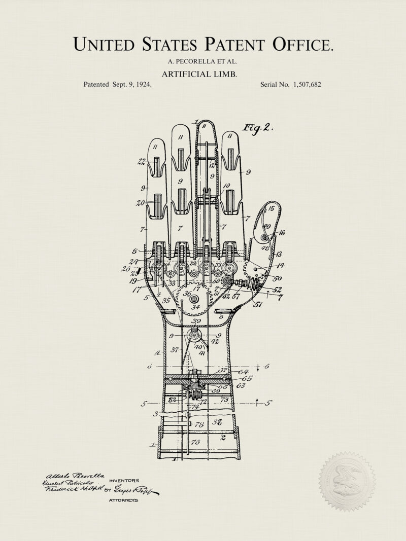 Artificial Limb Design | 1929 Patent