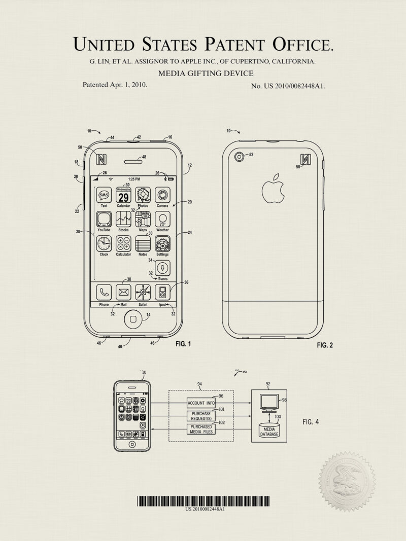 Revolutionary Apple Designs | Patent Print Collection