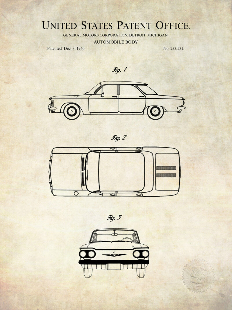 Chevy Corvair | 1960 Automobile Patent
