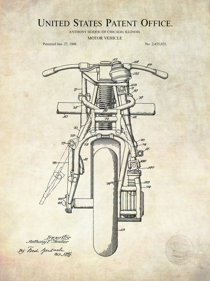 Indian Motorcycle | 1948 Patent