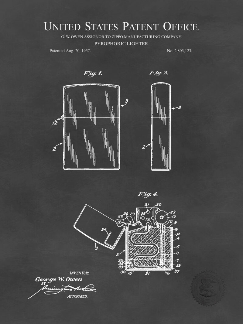Zippo Lighter | 1957 Patent