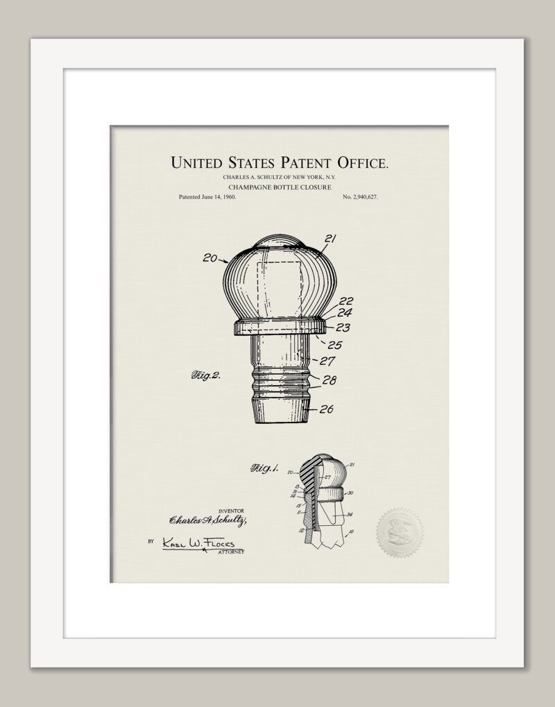 Champagne Cork | 1960 Patent