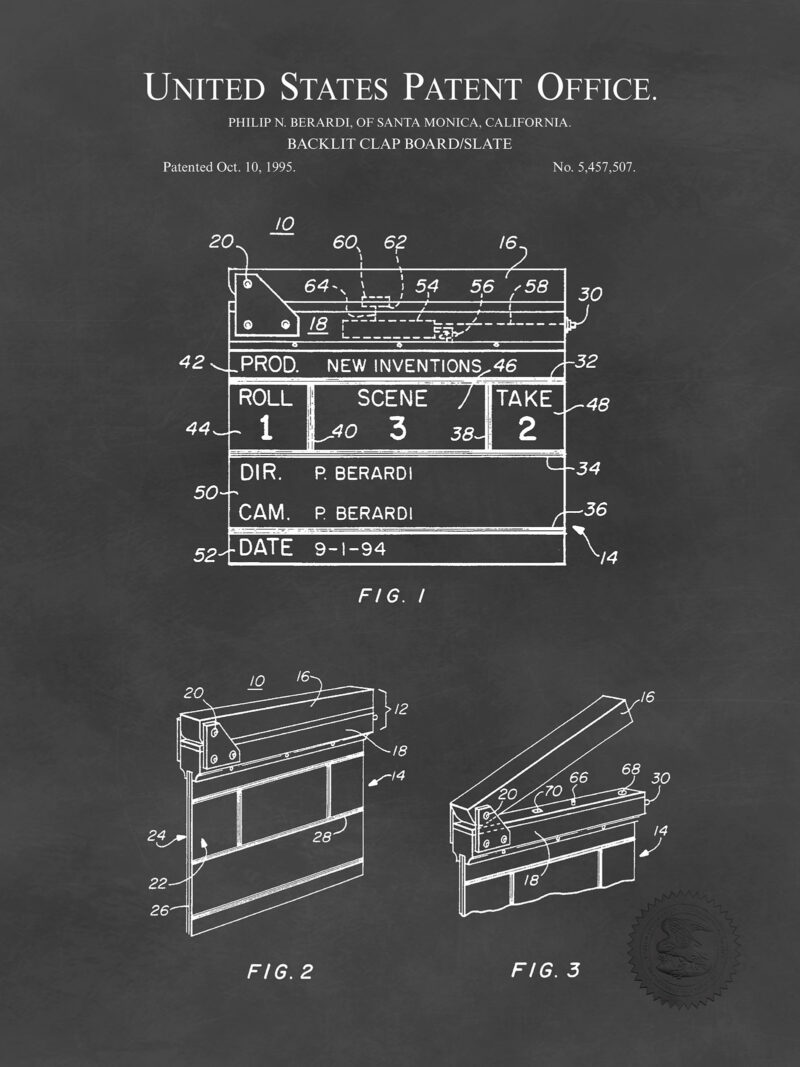 Classic Cinema Decor | Early Film Making Patents