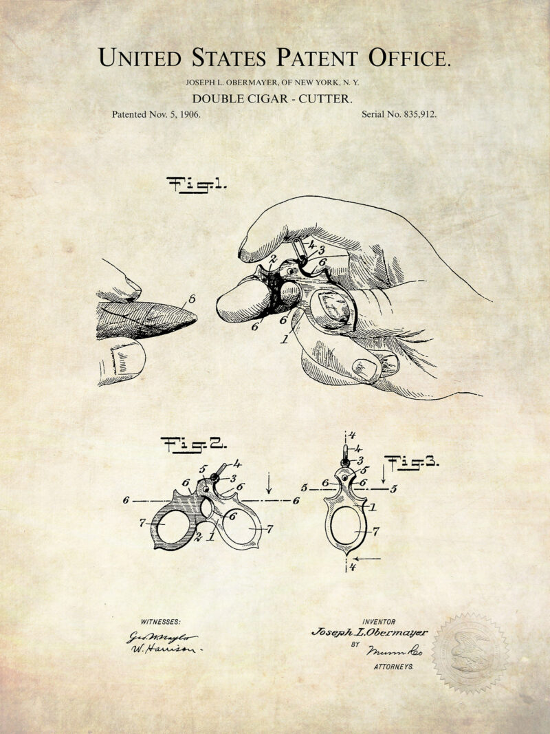 Cigar Cutter Design | 1906 Patent