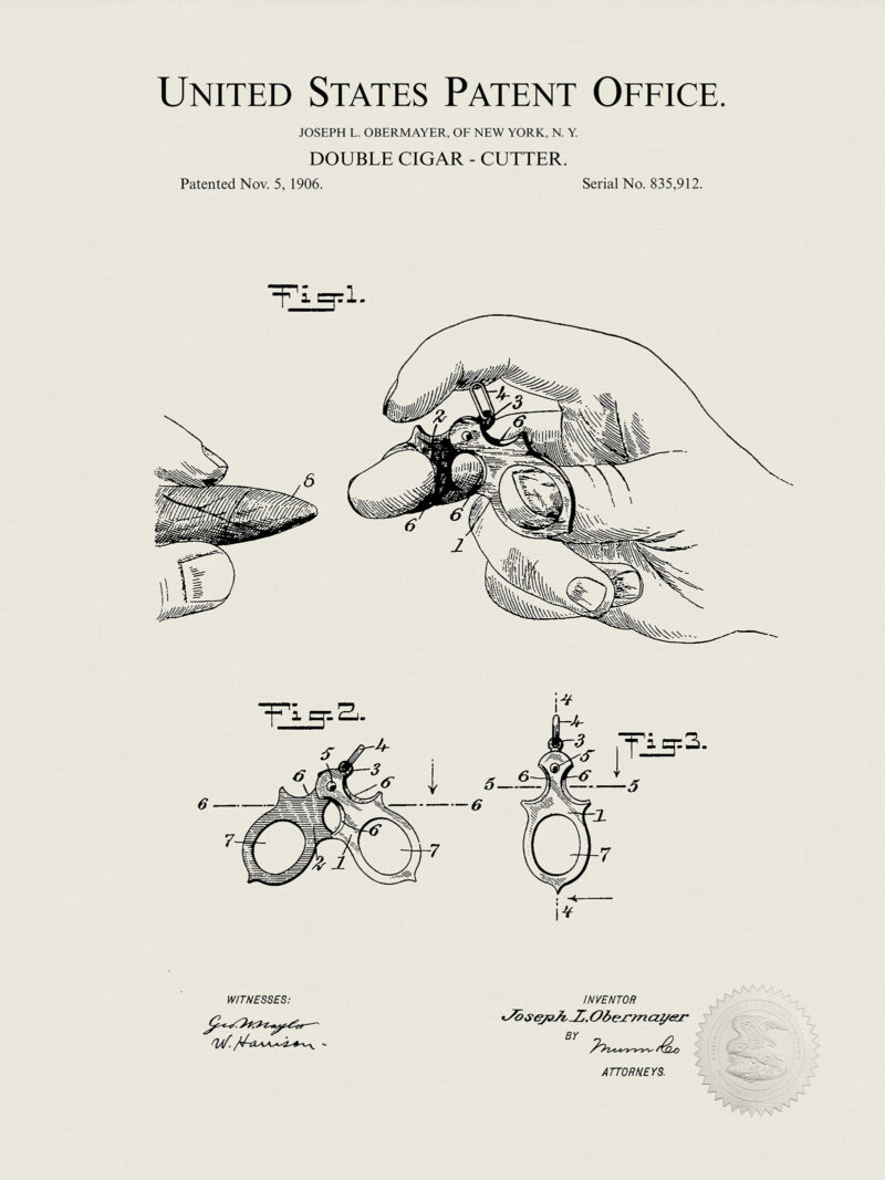 Cigar Cutter Design | 1906 Patent