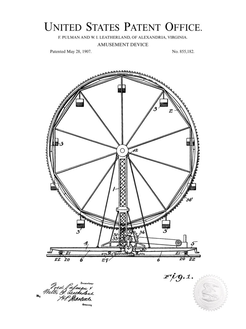 Ferris Wheel | 1907 Carnival Patent