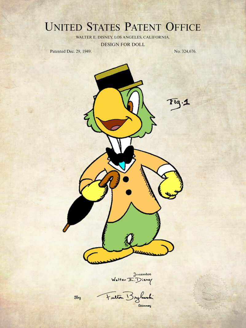 José Carioca Print | 1949 Disney Patent