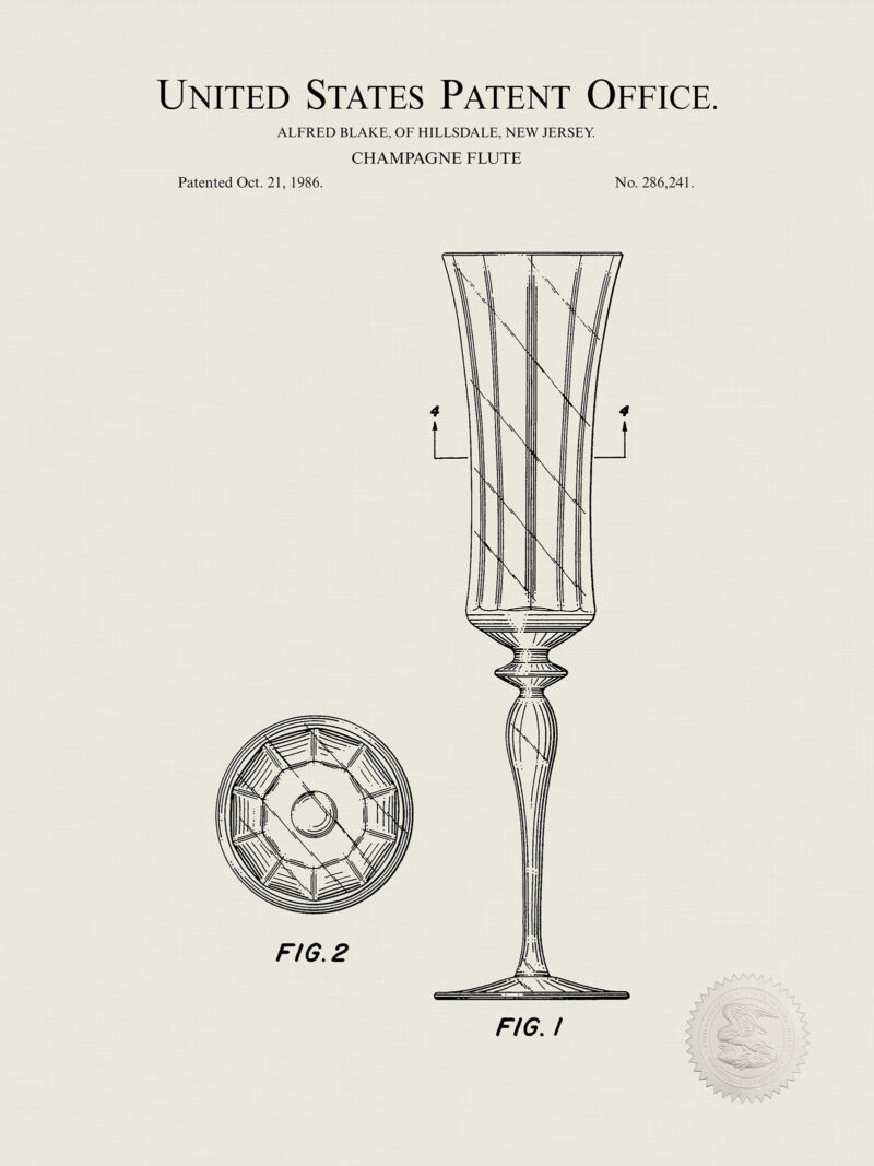 Champagne Flute | 1986 Patent