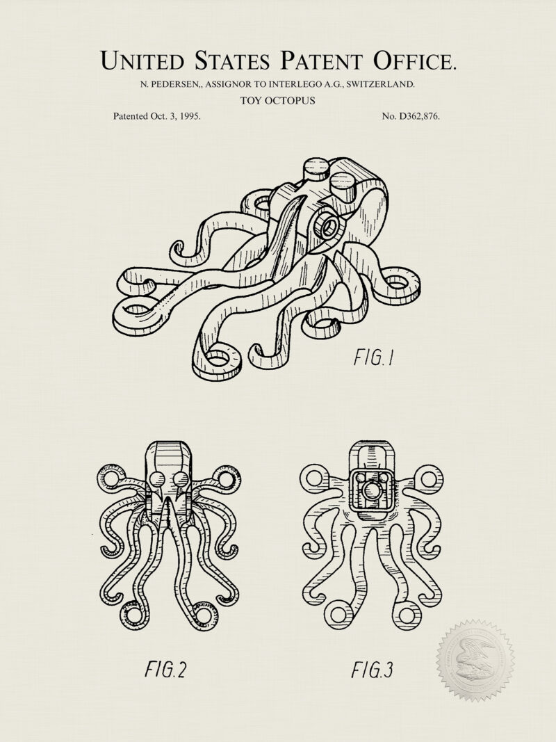 Toy Block Octopus | 1995 Toy Patent