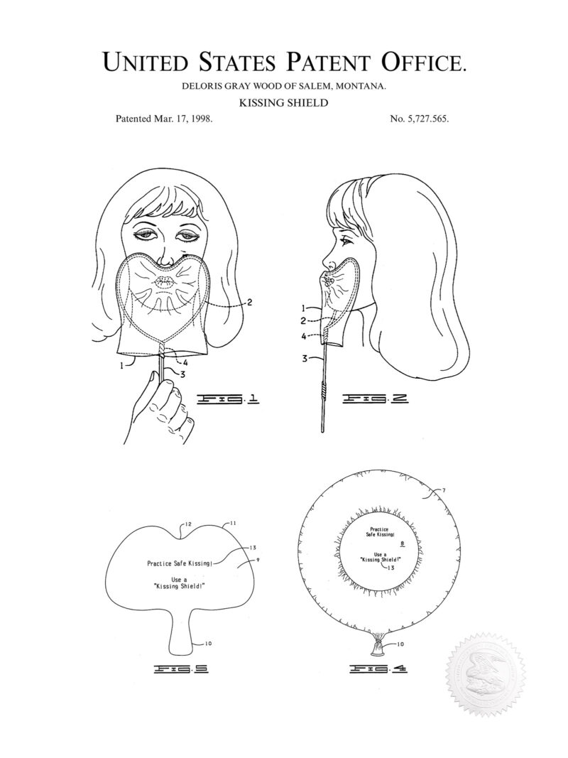 Kissing Shield | 1999 Patent Print