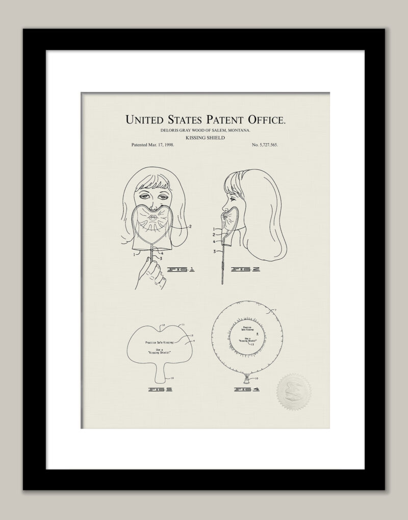 Kissing Shield | 1999 Patent Print