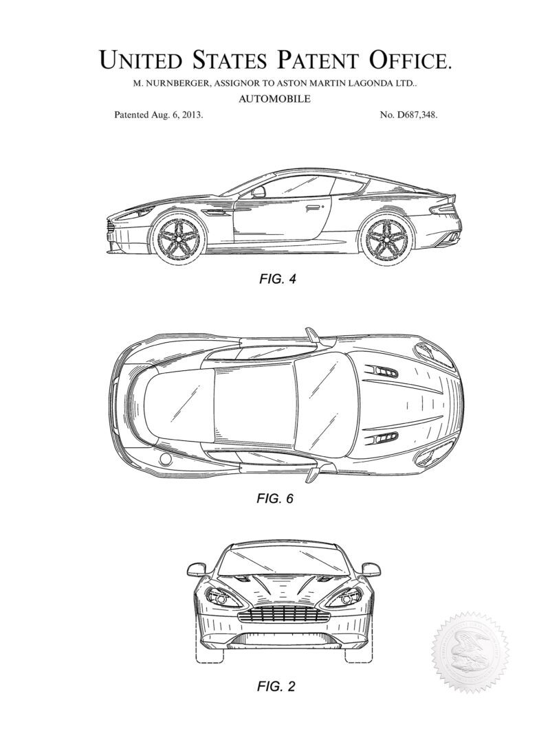 Aston Martin DB9 - 2013 Patent