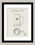 Beer Mug | 1876 Patent Print