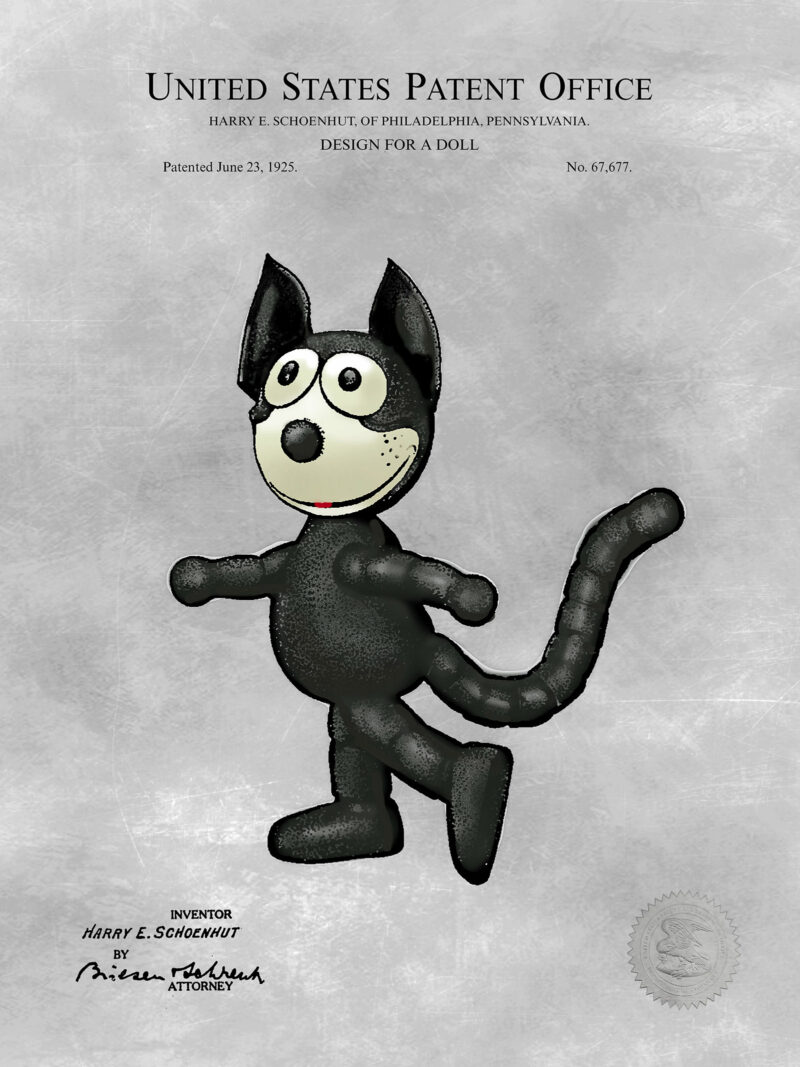 Felix the Cat | 1925 Toy Patent Print