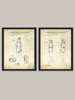 Vintage Bathing Garment Patent Set