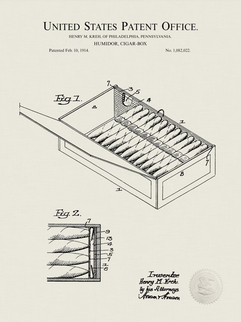 Vintage Cigar Patent Collection