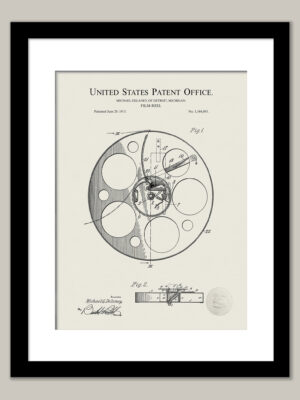Film Reel Design | 1915 Motion Picture Patent