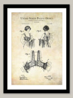 Vintage Brassiere | 1915 Patent Print