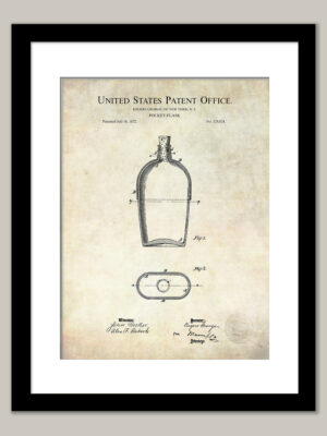 Pocket Flask | 1872 Whiskey Patent