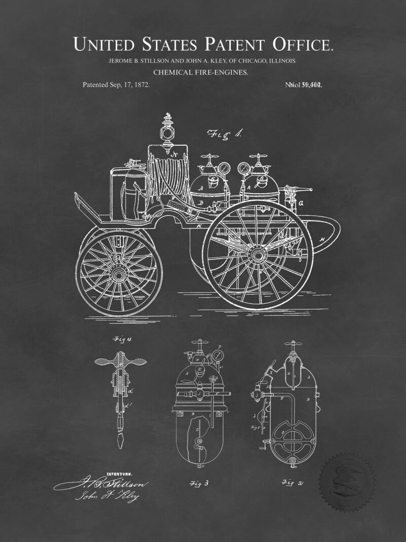 Fire Engine Design | 1872 Patent