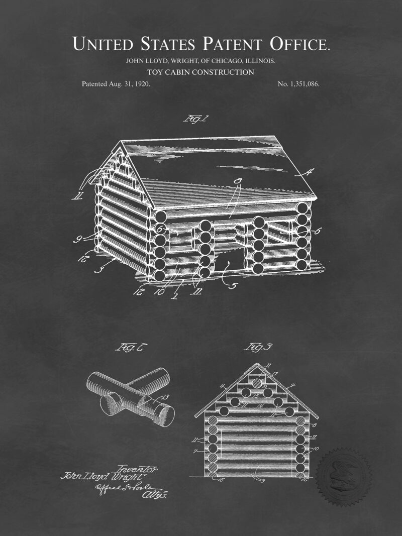 Lincoln Logs | 1920 Building Block Patent