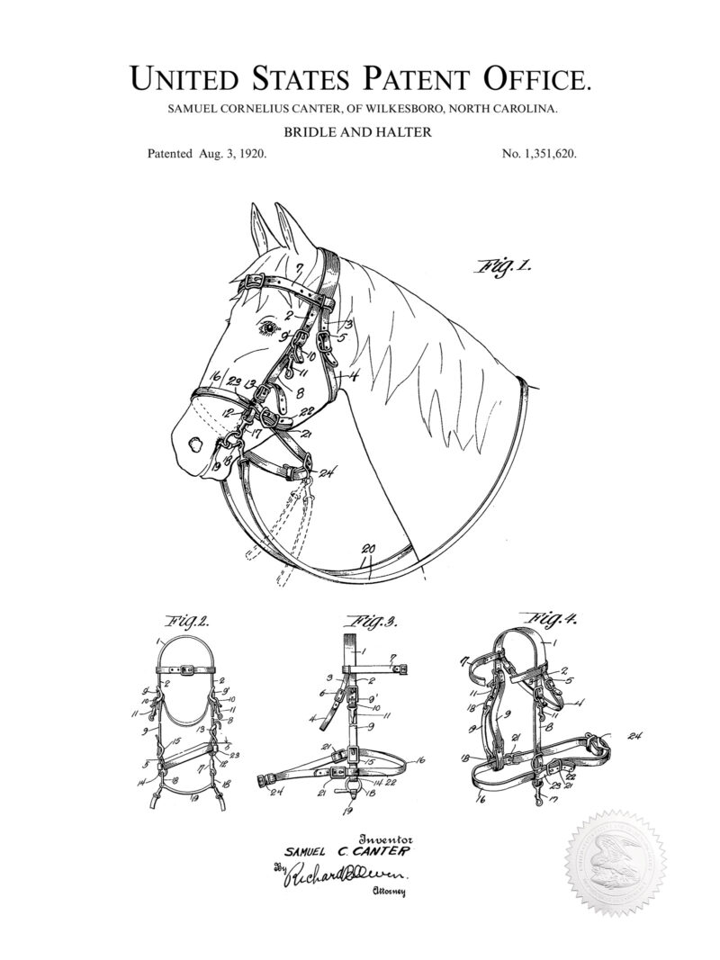 Vintage Bridle and Halter | 1920 Patent