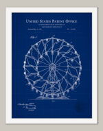 Antique Ferris Wheel | 1920 Patent Print