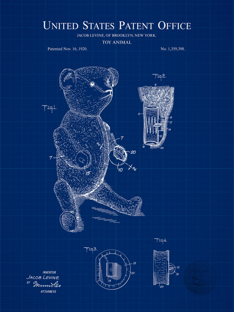 Antique Teddy Bear | 1920 Patent