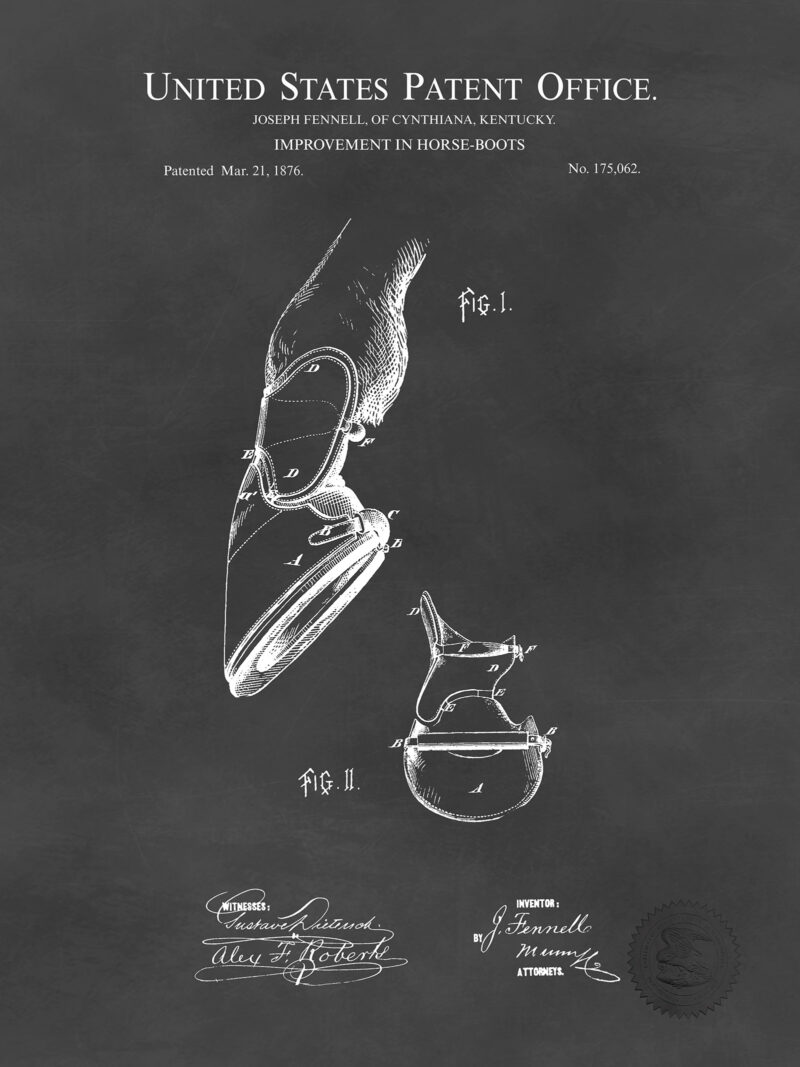 Horse-Boot Print | 1876 Patent