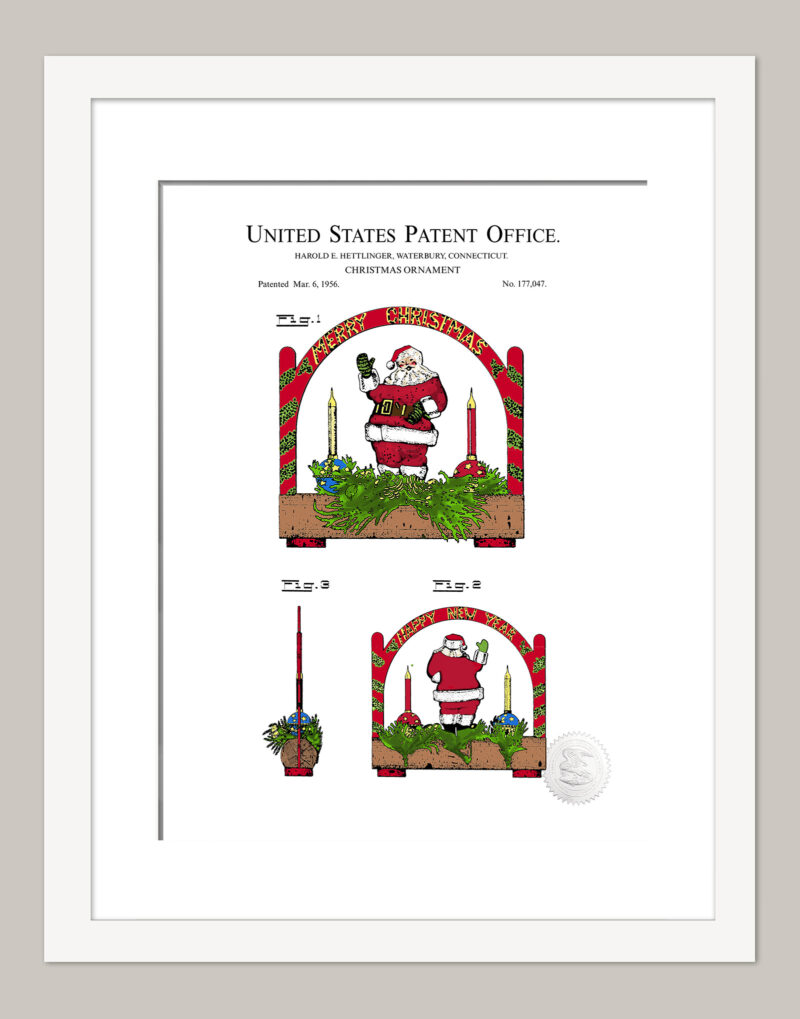 Santa Claus Tree Ornament | 1956 Patent