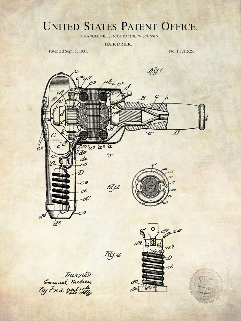 Hamilton Beach Hair Dryer | 1932 Patent